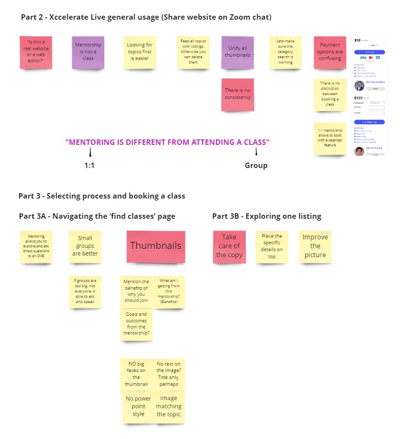 Mentee Interviews Notes